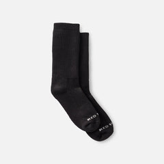 Cushion Crew Socks - Unisex Cushion Crew Socks in Black Cotton Blend