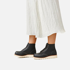 Classic Moc® - Women's Short Boot in Black Boundary Leather