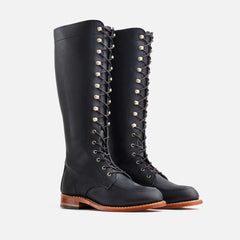 Gloria - Women's Tall Boot in Black Boundary Leather