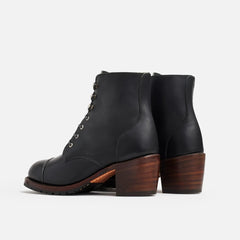 Eileen - Women's Heeled Boot in Black Boundary