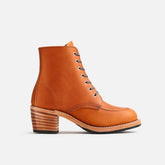 Clara - Women's Heeled Boot in Oro Legacy Leather