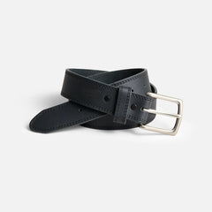 Basic Work Leather Belt - Men's Belt in Black Frontenac Leather
