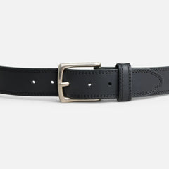 Basic Work Leather Belt - Men's Belt in Black Frontenac Leather