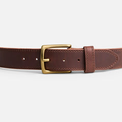Basic Work Leather Belt - Men's Belt in Brown Frontenac Leather