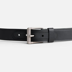 Heavy Duty Work Leather Belt - Men's Leather Belt in Black