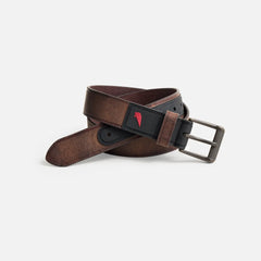 Heavy Duty Work Leather Belt - Men's Leather Belt in Brown