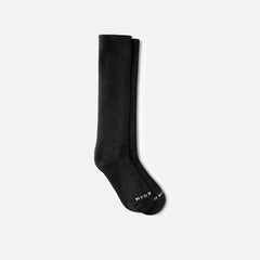 Everyday Work Medium Weight Over-the-Calf - Unisex Cotton Blend Over-the-Calf Sock in Black