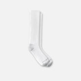 Everyday Work Medium Weight Over-the-Calf - Unisex Cotton Blend Over-the-Calf Sock in White