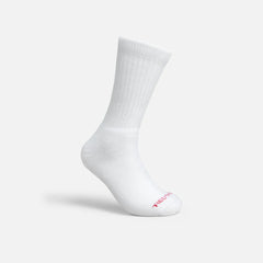 Performance Work Medium Weight Crew - Unisex Acrylic Blend Crew Sock in White