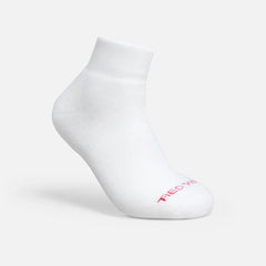 Performance Work Medium Weight Quarter Crew - Unisex Acrylic Blend Quarter Crew Sock in White