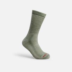 Premium Work Medium Weight Crew - Unisex Merino Wool Blend Crew Sock in Olive