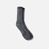 Premium Work Medium Weight Crew - Unisex Merino Wool Blend Crew Sock in Navy