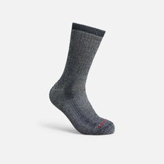 Premium Work Medium Weight Crew - Unisex Merino Wool Blend Crew Sock in Navy