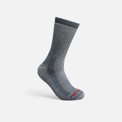 Premium Work Medium Weight Crew - Unisex Merino Wool Blend Crew Sock in Charcoal