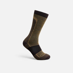 Premium Safety Light Weight Crew - Unisex Merino Wool Blend Crew Sock in Brown