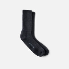 Premium Work Light Weight Crew - Unisex Merino Wool Blend Crew Sock in Black