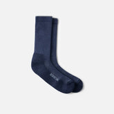 Premium Work Light Weight Crew - Unisex Merino Wool Blend Crew Sock in Navy