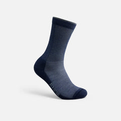 Premium Work Light Weight Crew - Unisex Merino Wool Blend Crew Sock in Navy