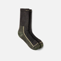 Premium Safety Medium Weight Crew - Unisex Merino Wool Blend Crew Sock in Charcoal
