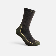Premium Safety Medium Weight Crew - Unisex Merino Wool Blend Crew Sock in Charcoal