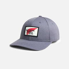 Embroidered Logo Ball Cap - Unisex Embroidered Logo Ball Cap in Gray