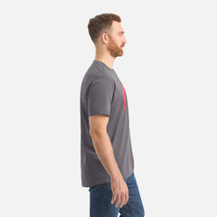 Short Sleeve Wing T-Shirt - Men's Short Sleeve Tee in Dark Gray