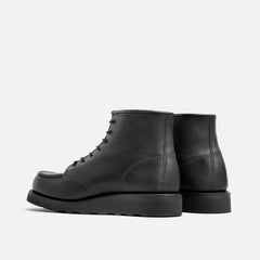 Classic Moc® - Women's Short Boot in Black Boundary Leather