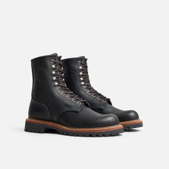 Logger - Men's Logger in Black Oil Slick Leather