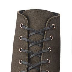 60-inch Flat Waxed Lace - Unisex Lace in Black Waxed Cotton