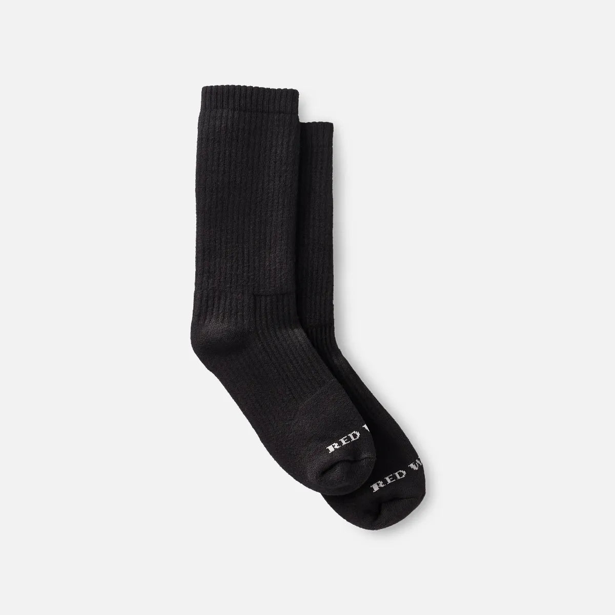 Cushion Crew Socks - Unisex Cushion Crew Socks in Black Cotton Blend