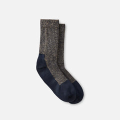 Deep Toe-Capped Crew Socks - Unisex Deep Toe-Capped Crew Sock in Navy