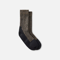 Deep Toe-Capped Crew Socks - Unisex Deep Toe-Capped Crew Sock in Black