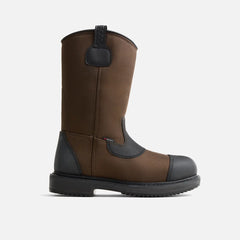 MaxBond - Men's 11-inch Waterproof Safety Toe Pull-On Boot