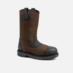 MaxBond - Men's 11-inch Waterproof Safety Toe Pull-On Boot