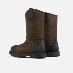 MaxBond - Men's 11-inch Waterproof Safety Toe Pull-On Boot