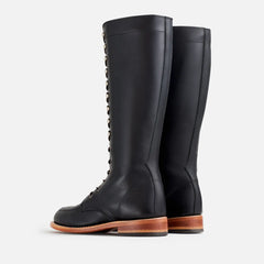 Gloria - Women's Tall Boot in Black Boundary Leather