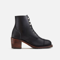 Eileen - Women's Heeled Boot in Black Boundary