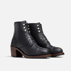 Eileen - Women's Heeled Boot in Black Boundary