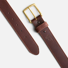 Basic Work Leather Belt - Men's Belt in Brown Frontenac Leather