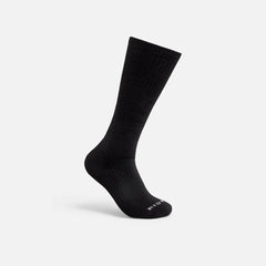 Everyday Work Medium Weight Over-the-Calf - Unisex Cotton Blend Over-the-Calf Sock in Black