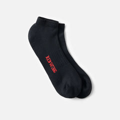 Nilit™ Breeze Cooling Light Weight Low Cut - Unisex Breeze Nylon Low Cut Crew Sock in Black