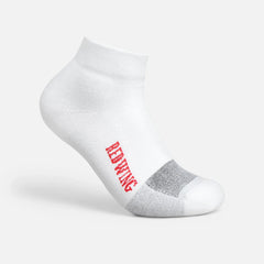 Coolmax® Medium Weight Quarter Crew - Unisex Coolmax® Quarter Crew Sock in White