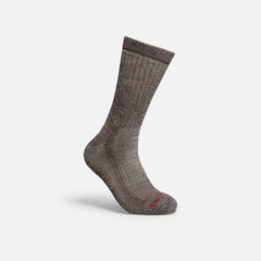 Premium Work Medium Weight Crew - Unisex Merino Wool Blend Crew Sock in Brown