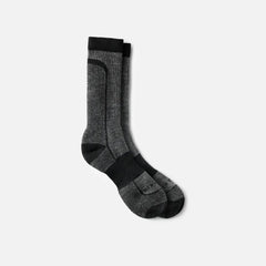 Premium Safety Light Weight Crew - Unisex Merino Wool Blend Crew Sock in Black