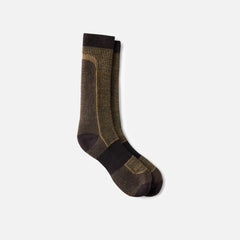 Premium Safety Light Weight Crew - Unisex Merino Wool Blend Crew Sock in Brown