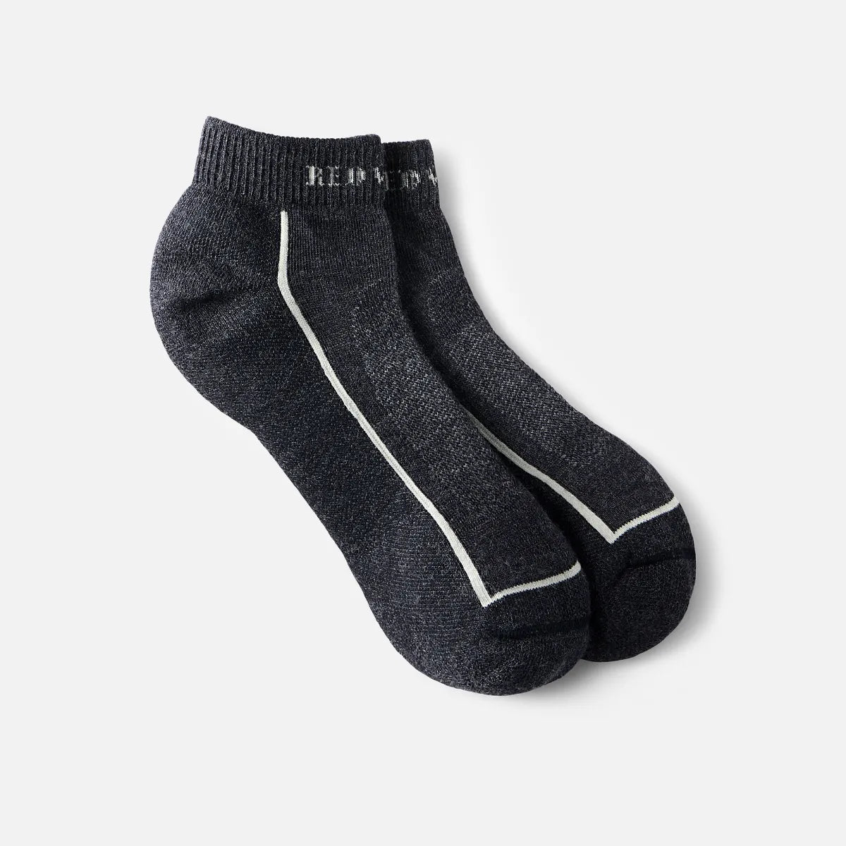 Premium Safety Medium Weight Quarter Crew - Unisex Merino Wool Blend Quarter Crew Sock in Black