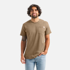 Short Sleeve Pocket T-Shirt - Men's Short Sleeve T-Shirt in Brown