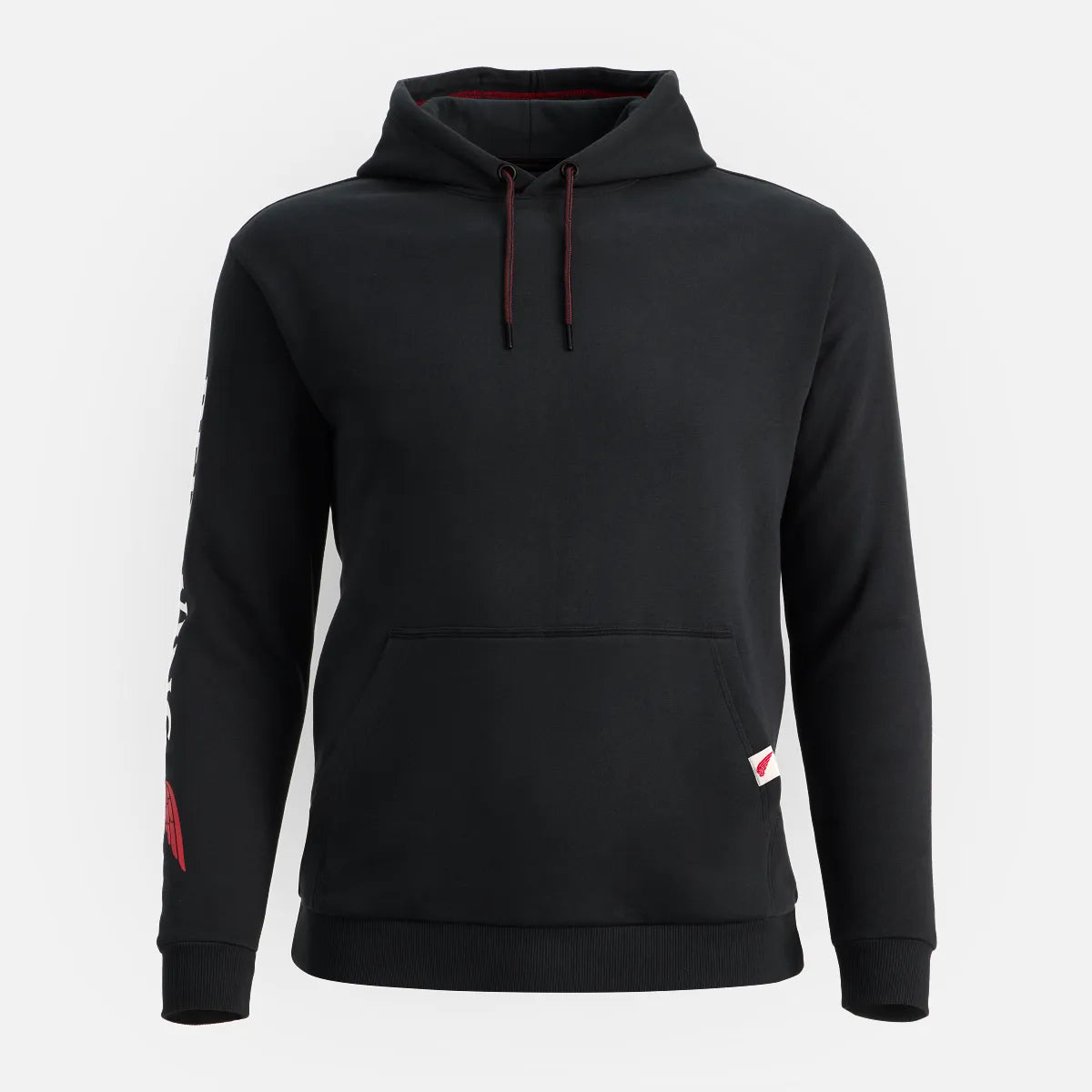 Hoodie with Sleeve Print - Men's Hoodie in Black
