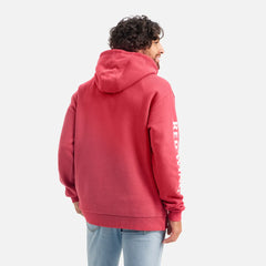 Hoodie with Sleeve Print - Men's Hoodie in Red