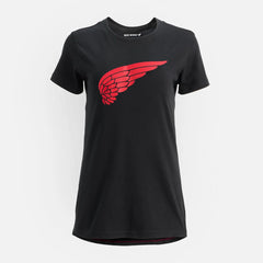 Short Sleeve Wing T-Shirt - Women's Short Sleeve Tee in Black
